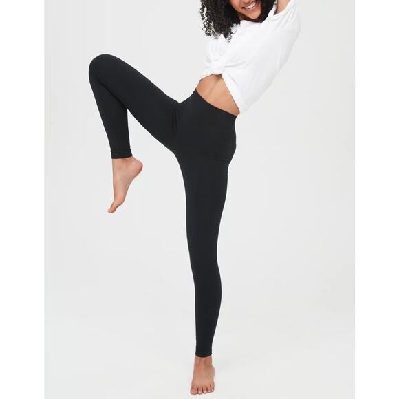 OFFLINE By Aerie OG High Waisted Legging XS EUC black basic active yoga running - Picture 4 of 9